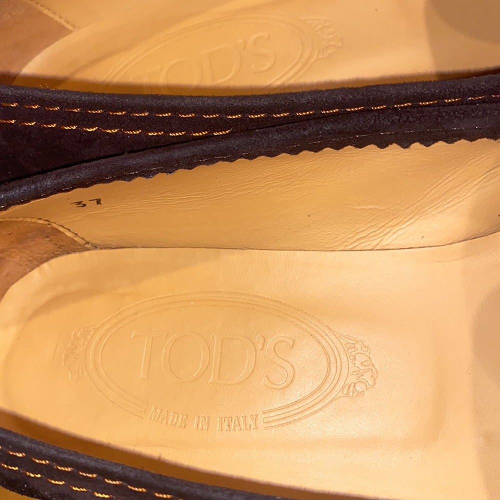 Tod's Woman’s Brown Suede Heel Loafers- 37 - Picture 2 of 7